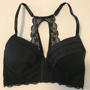 Underella by Ella Moss Black Juliette Longline Bra
